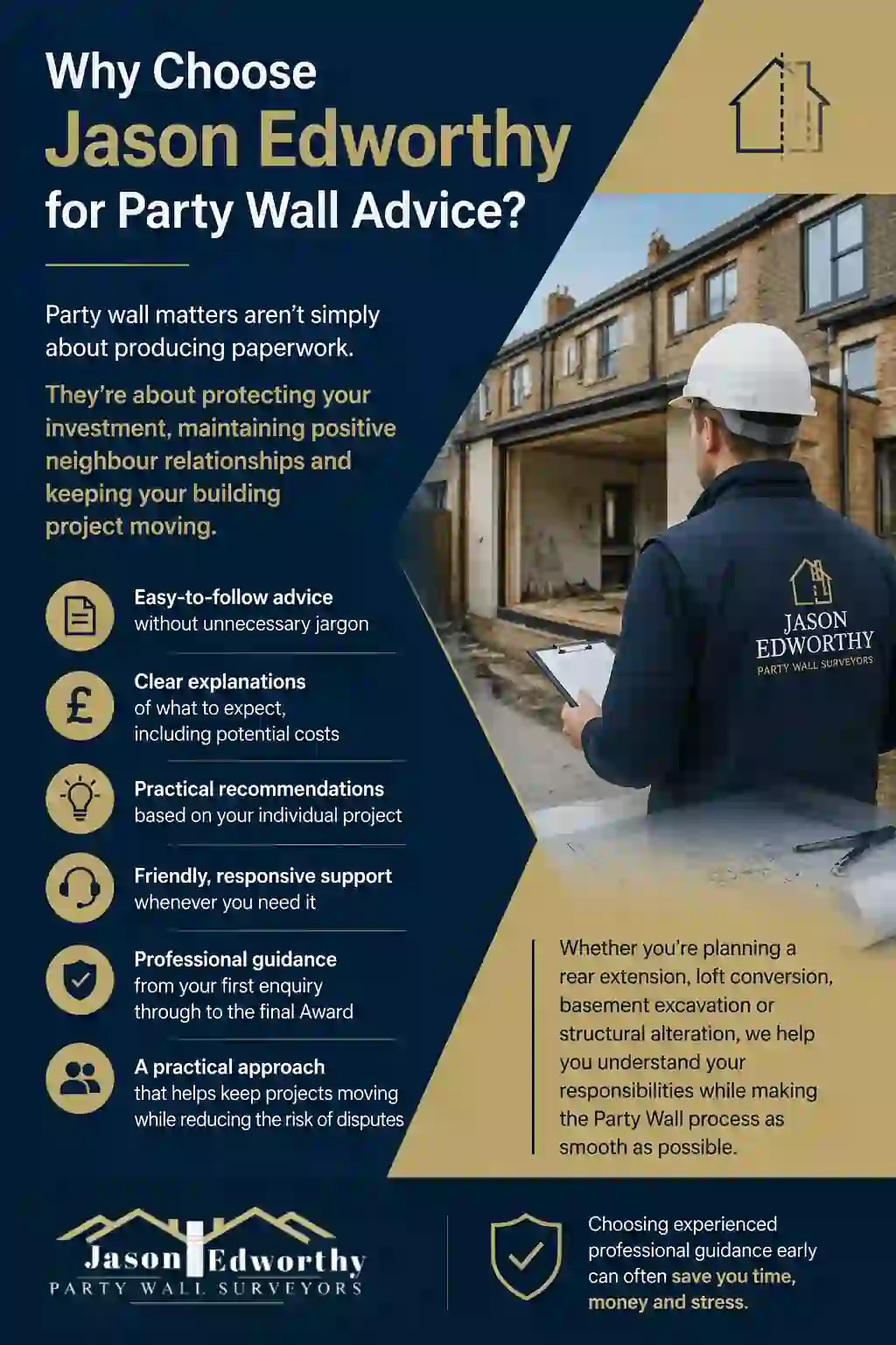 Why Choose Jason Edworthy for Party Wall Advice Halstead?